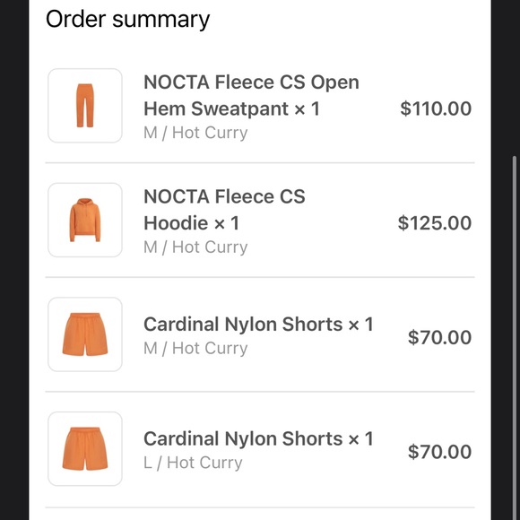 ⏰EARLY⏰NOCTA x Nike Fleece Sweatpant • SS24 • Medium • Hot Curry •Cardinal Stock - Picture 6 of 6